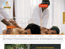 Tablet Screenshot of countryclubkovalam.com